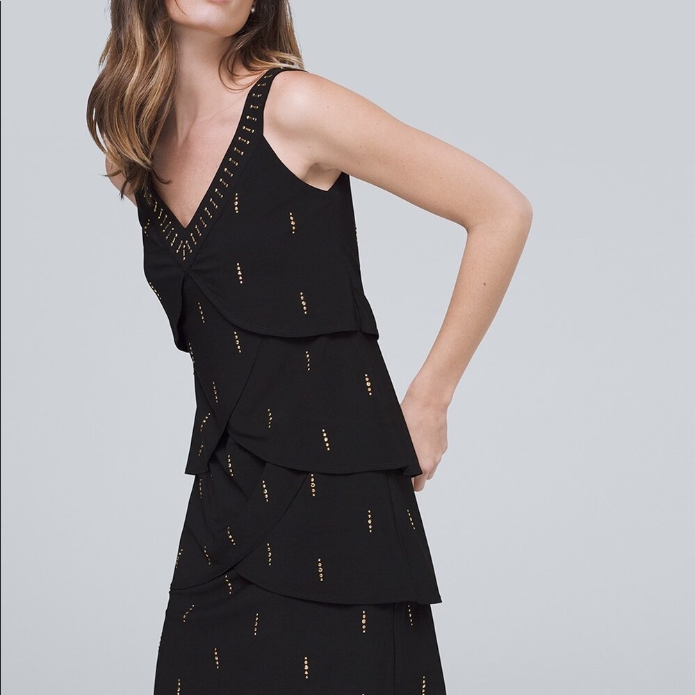 White House Black Market Embellished Shift Dress